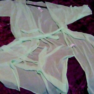 Lime green cover up.